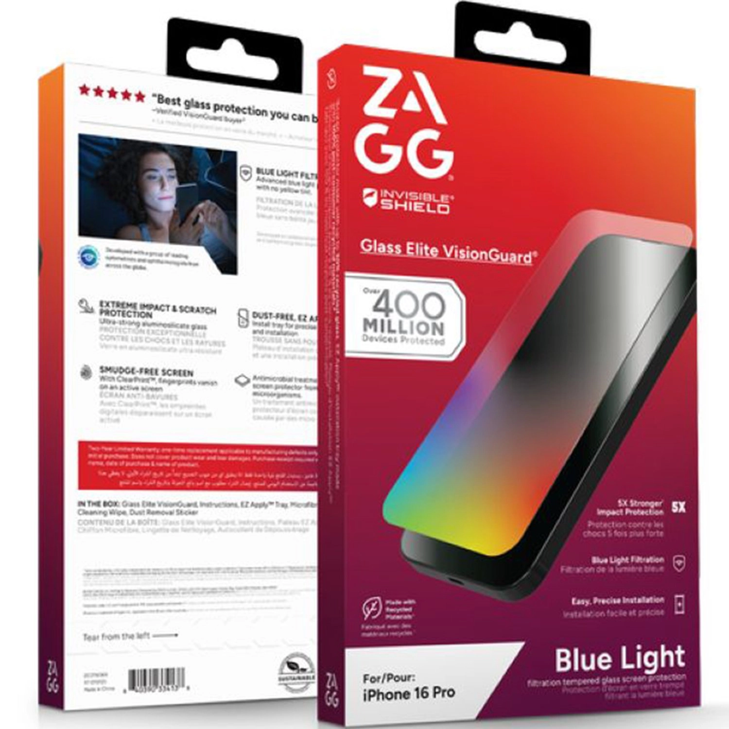 Glass Elite Visionguard - Screen Protector iPhone 16 Pro