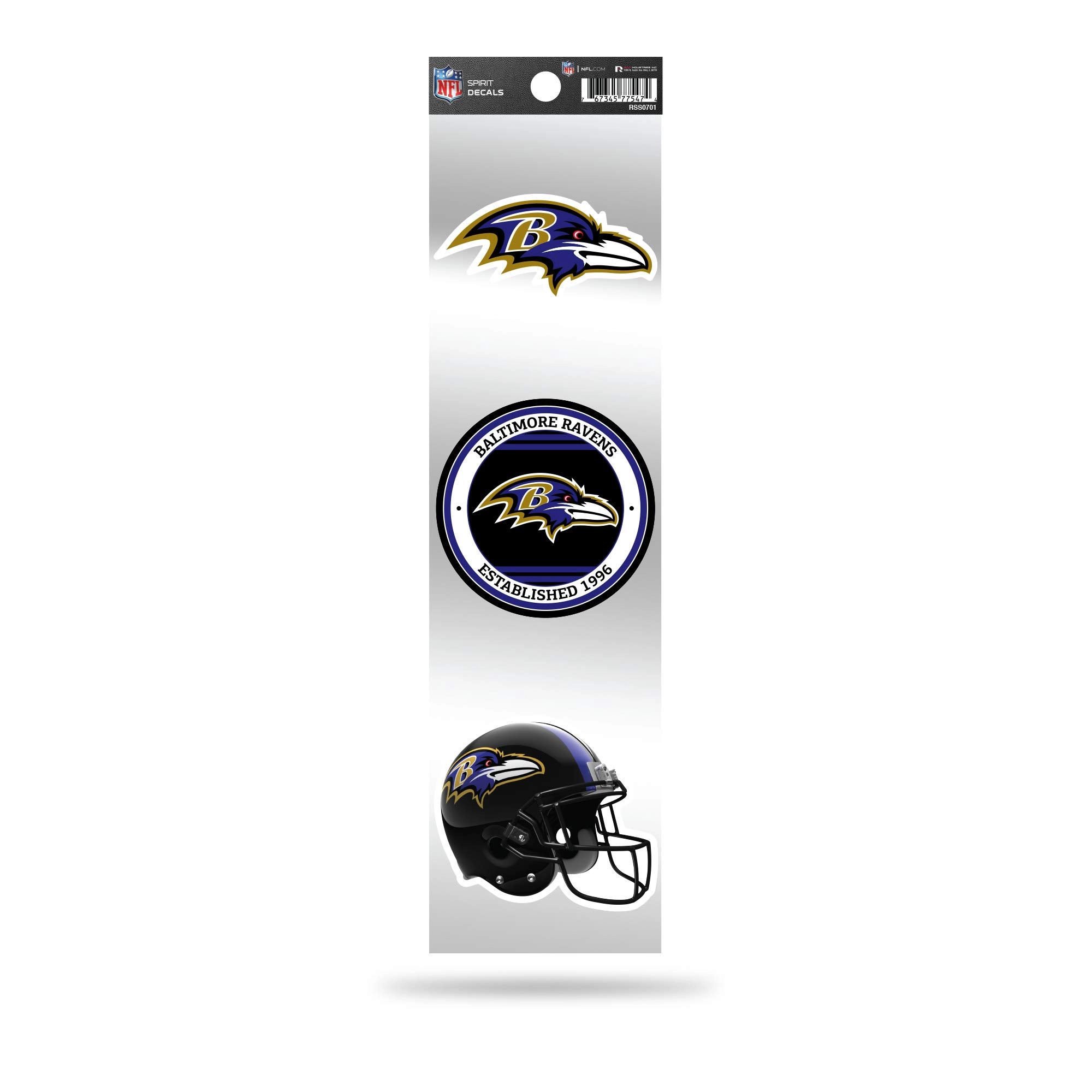 Rico Industries - DROPSHIP 3-Piece Retro Spirit Decals - durable vinyl material and natural fibers