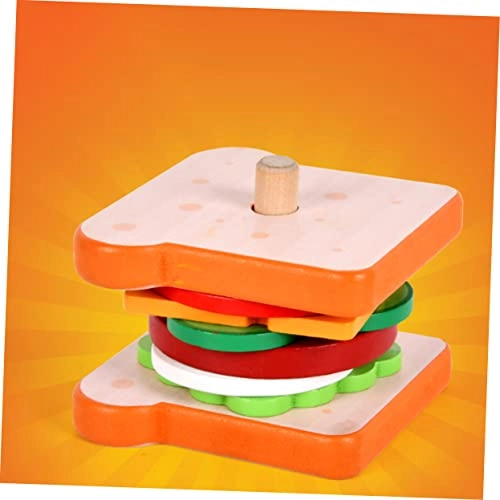 Burger Toy Stacking Toy - 3 pieces