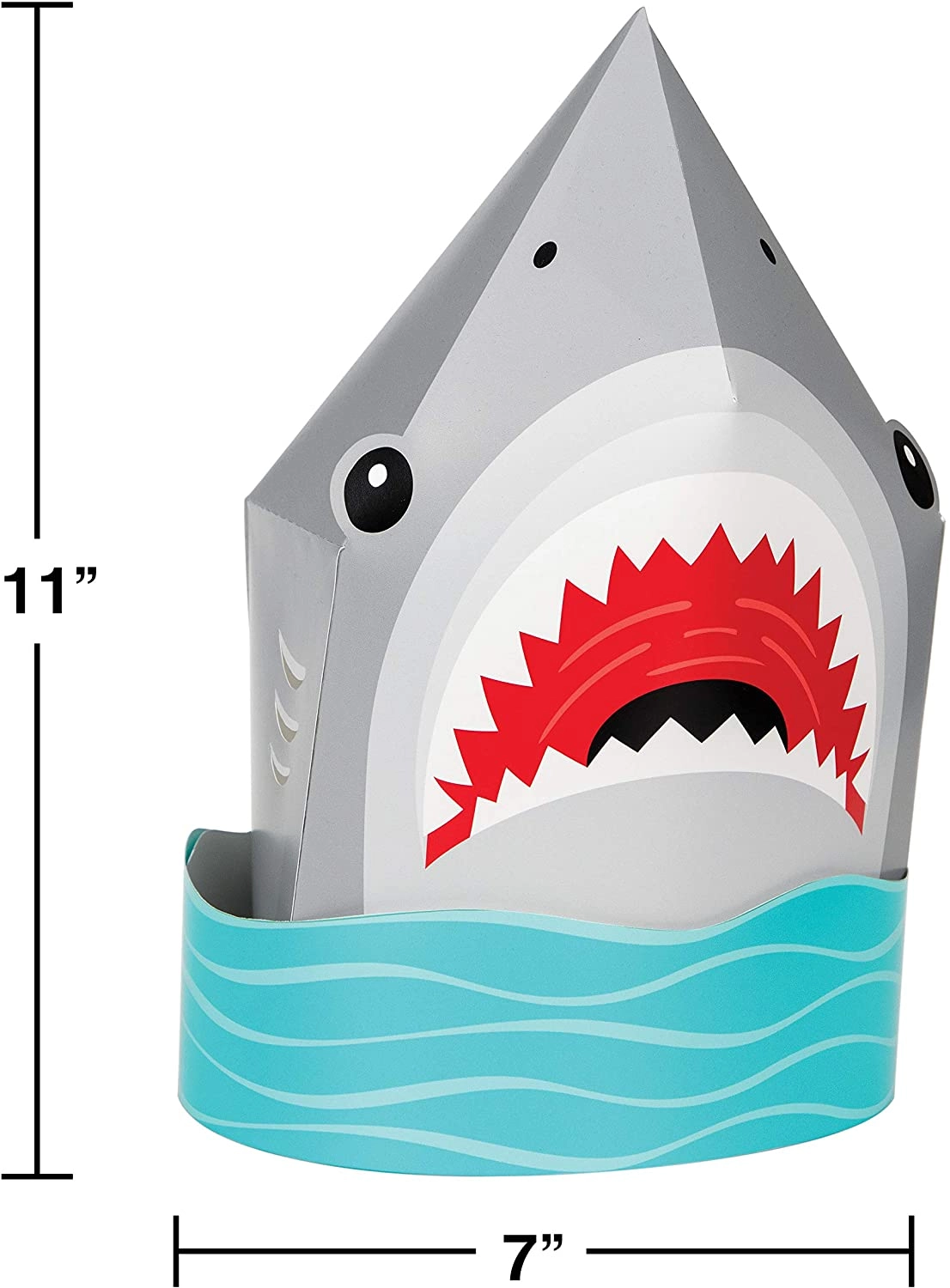 Shark Party Centerpiece - 3D 11-Inch Blue