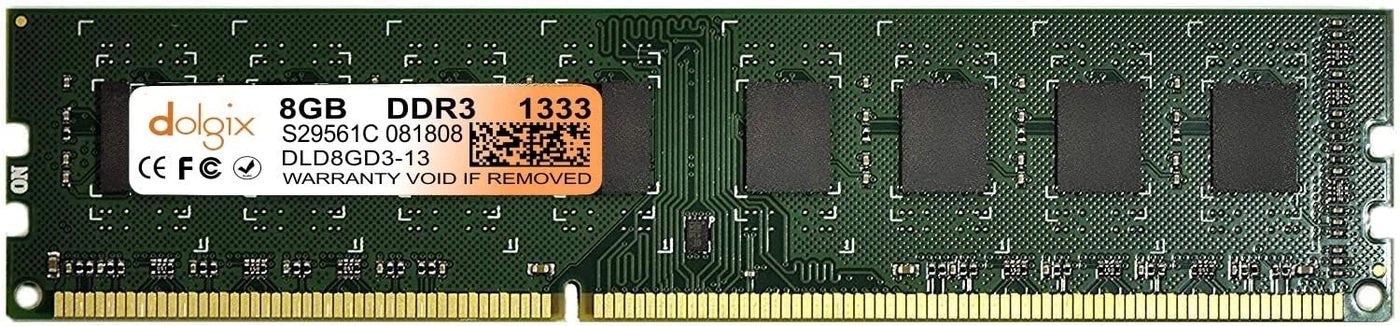Dolgix DDR3 RAM - 8GB 1333MHz Pin-240