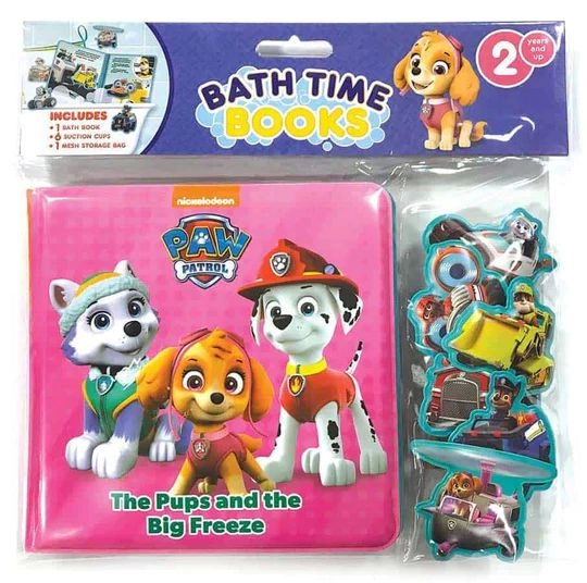 Paw Patrol Girls Bath Time Books - Eva Bag Edition 9 x 2 x 9 in.