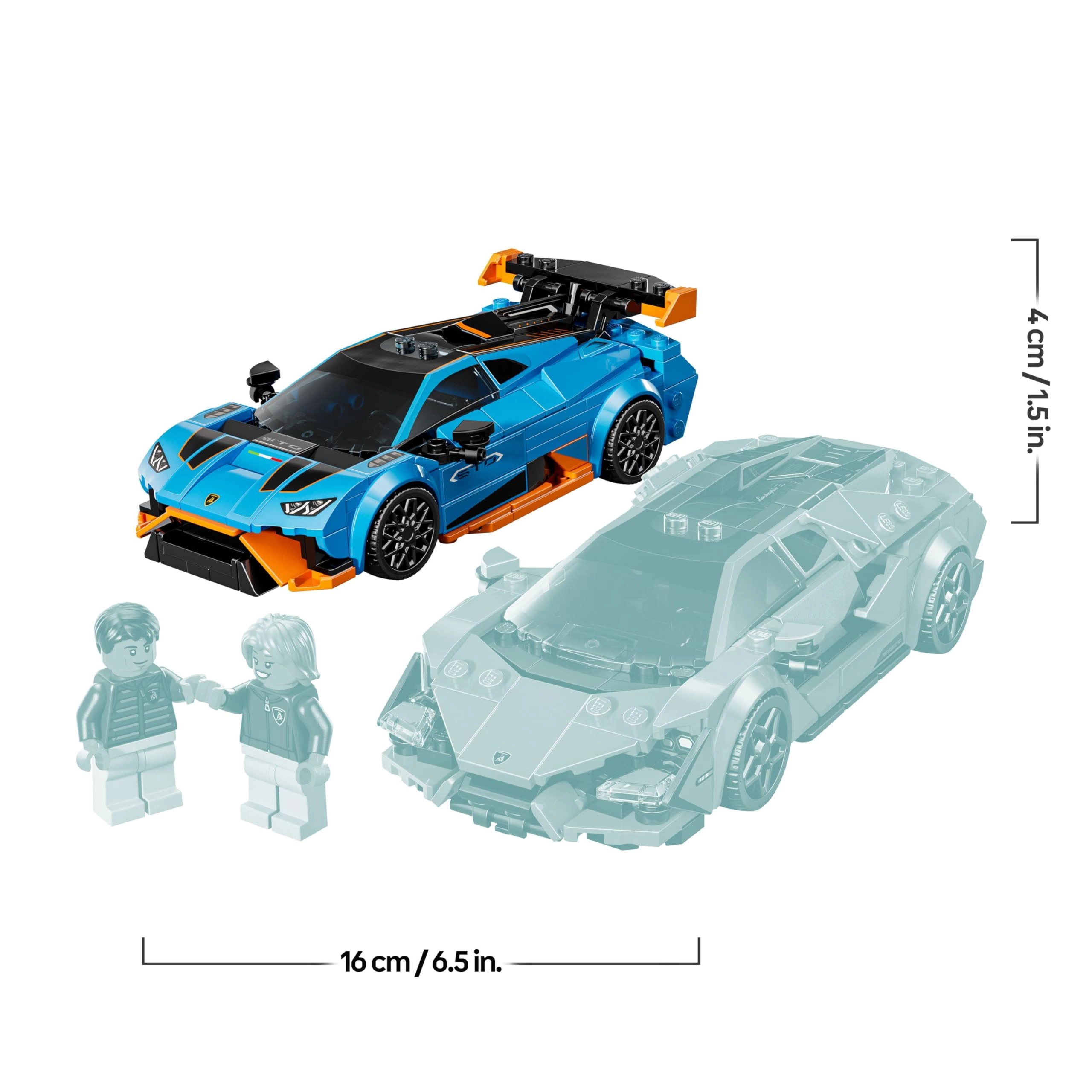 Speed Champions Lamborghini Revuelto + Speed Champions Lamborghini Huracán STO