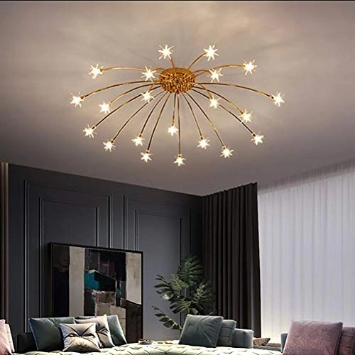 Nordic Art Stars Ceiling - G4 21 head Black and white light