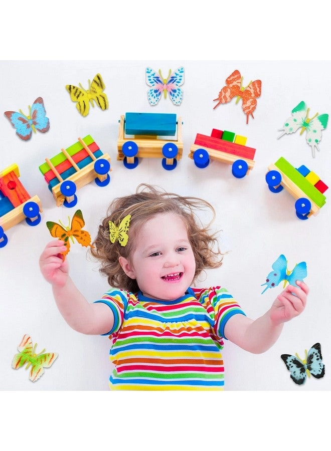 Plastic Butterflies - 48 Pcs