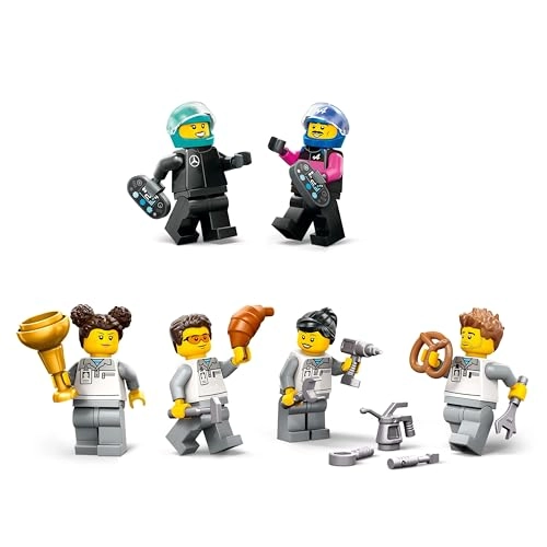 F1 Garage (60444) + Mercedes-AMG + Alpine Cars