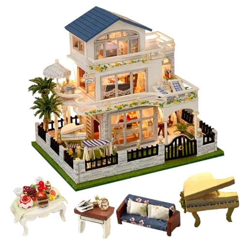 Miniature Wooden Dollhouse
