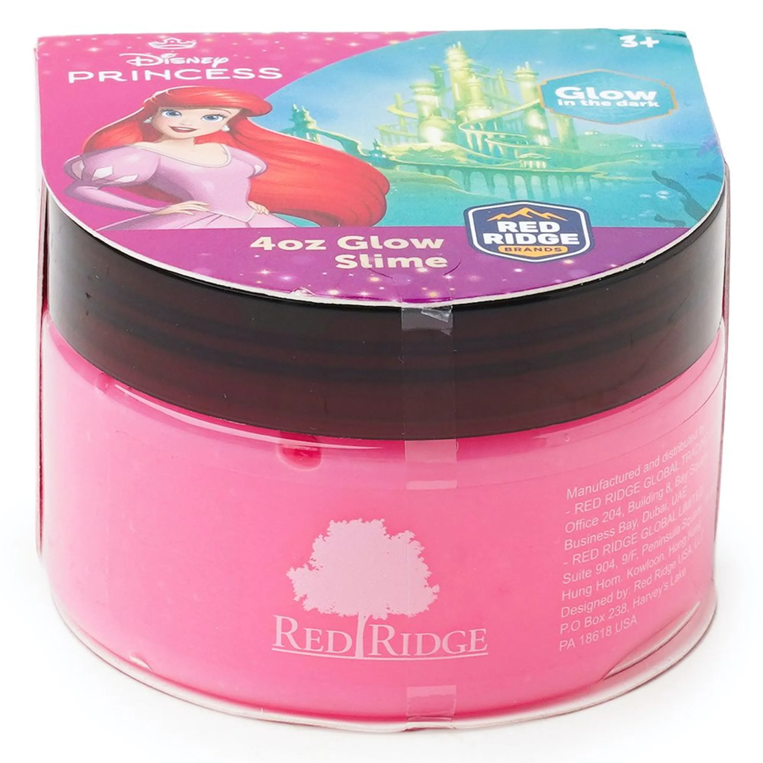 SLIME SQUAD Disney Princess Glow Slime - Pink 118 ml