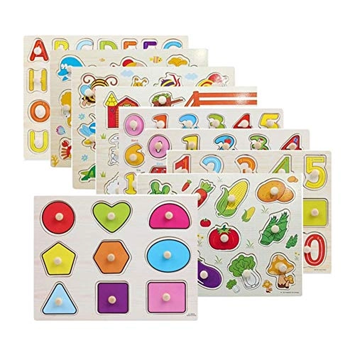 Wooden Nail Hand Grasping Board - 3 years and up 1 pieces