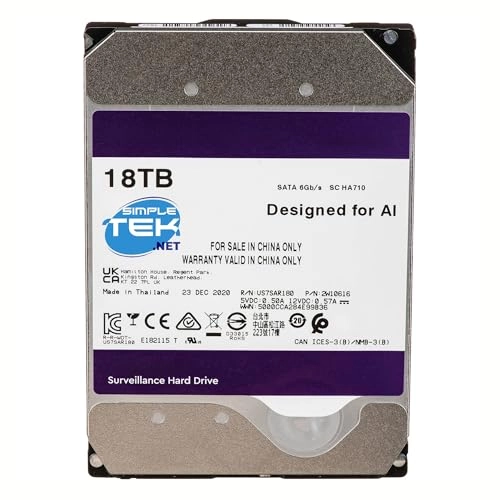 (Refurbished) 3.5" 7200rpm 512MB SATA 6Gb/s (SIM - ART - 20211) - 18TB