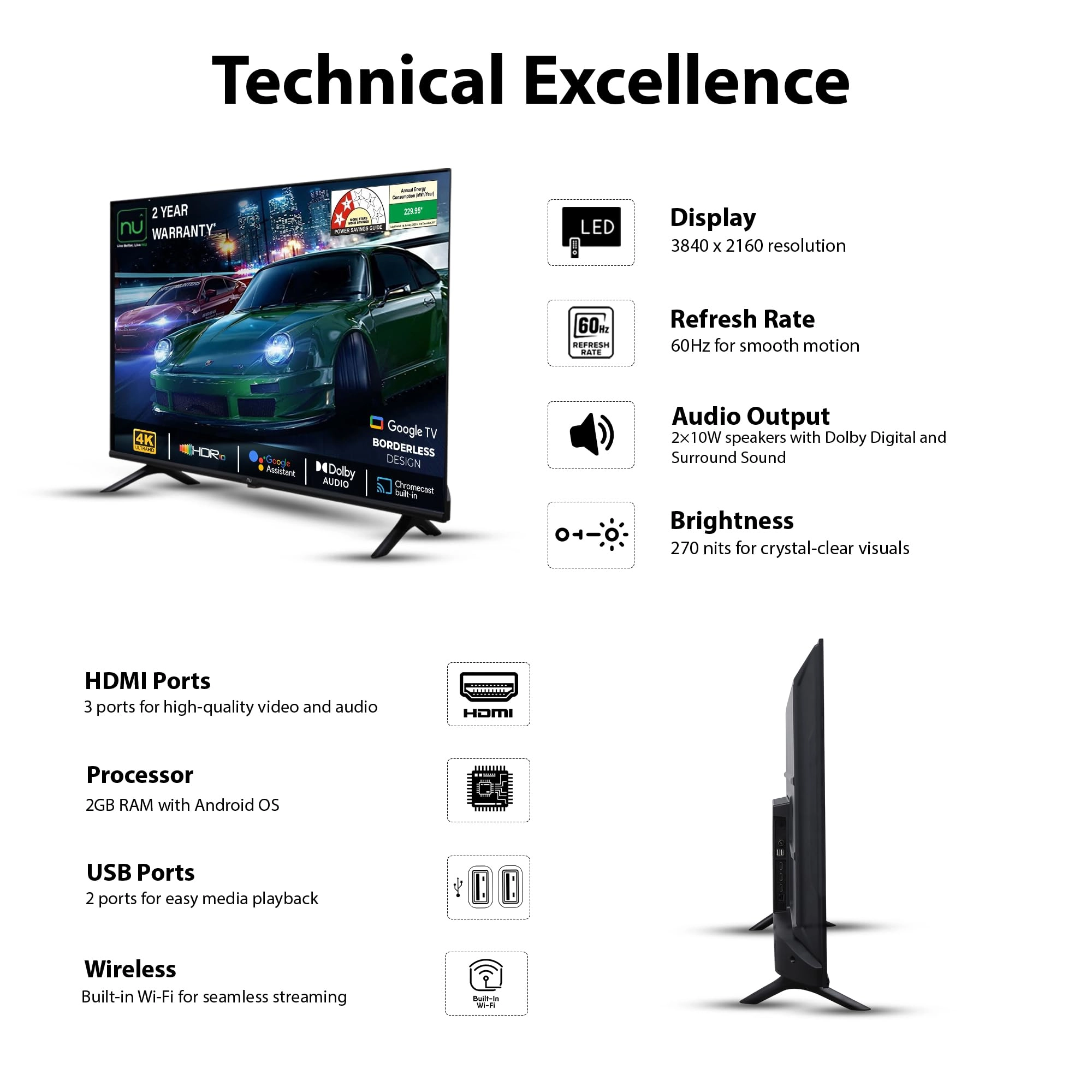 55 UHD - 55 inches