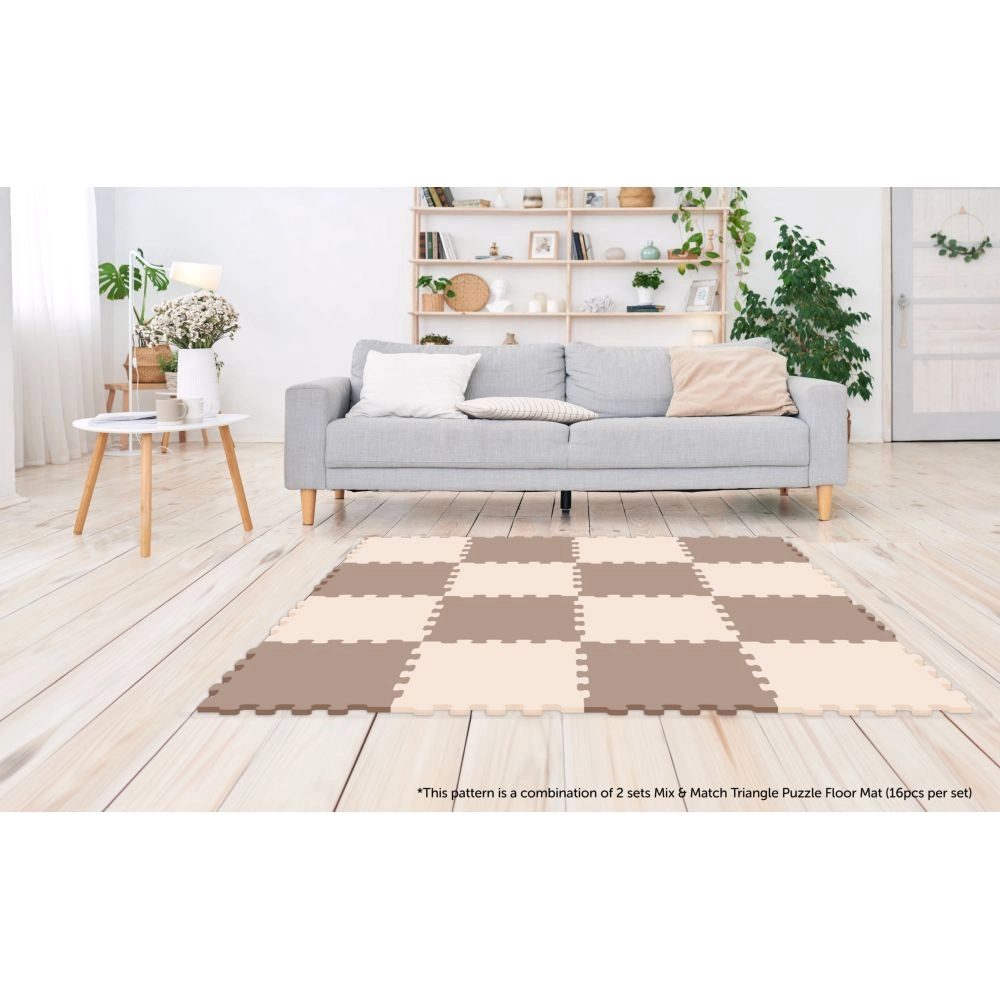 Triangle Puzzle Floor Mat - 10m+ 16Pcs