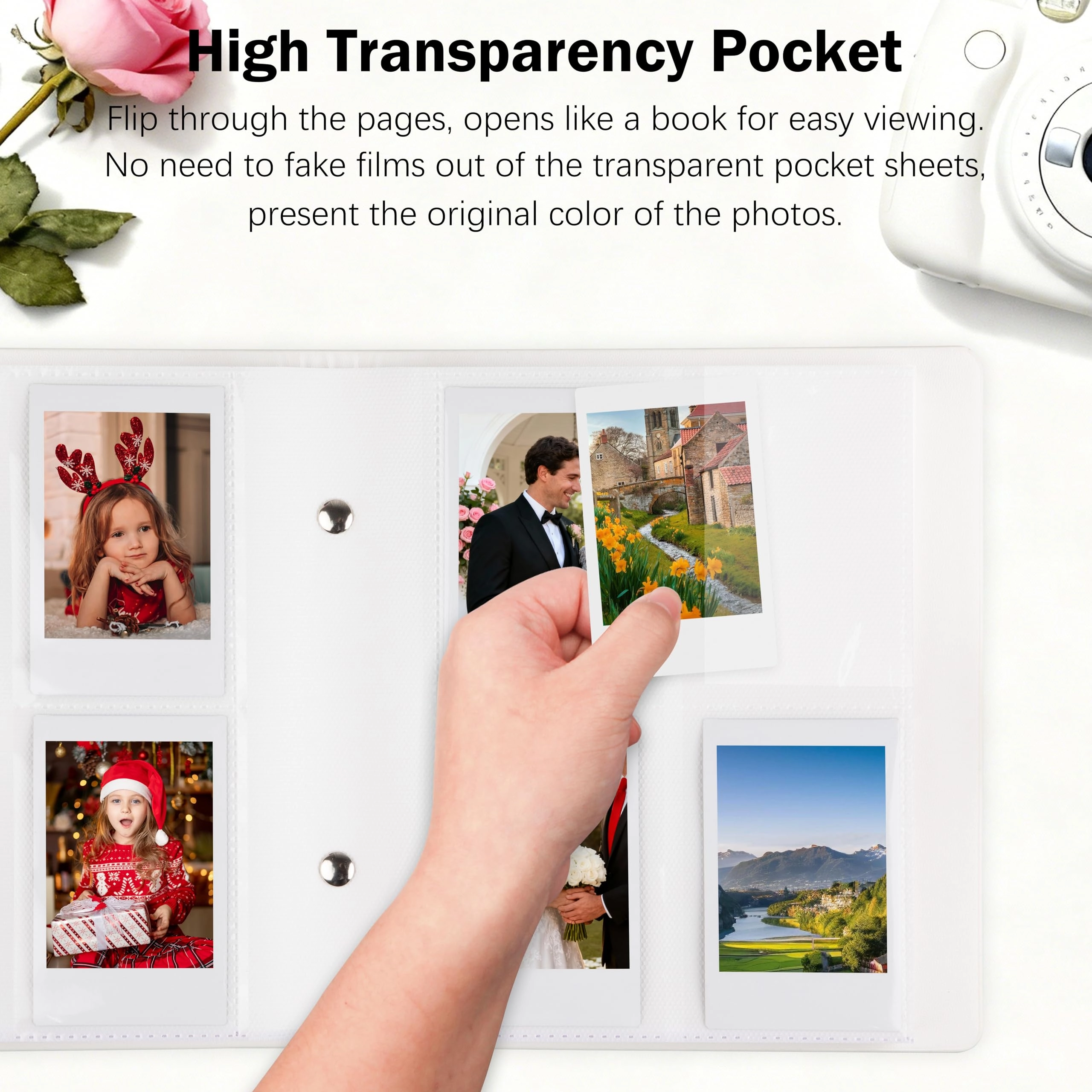 Instax Mini 256 Pockets Leather Photo Album