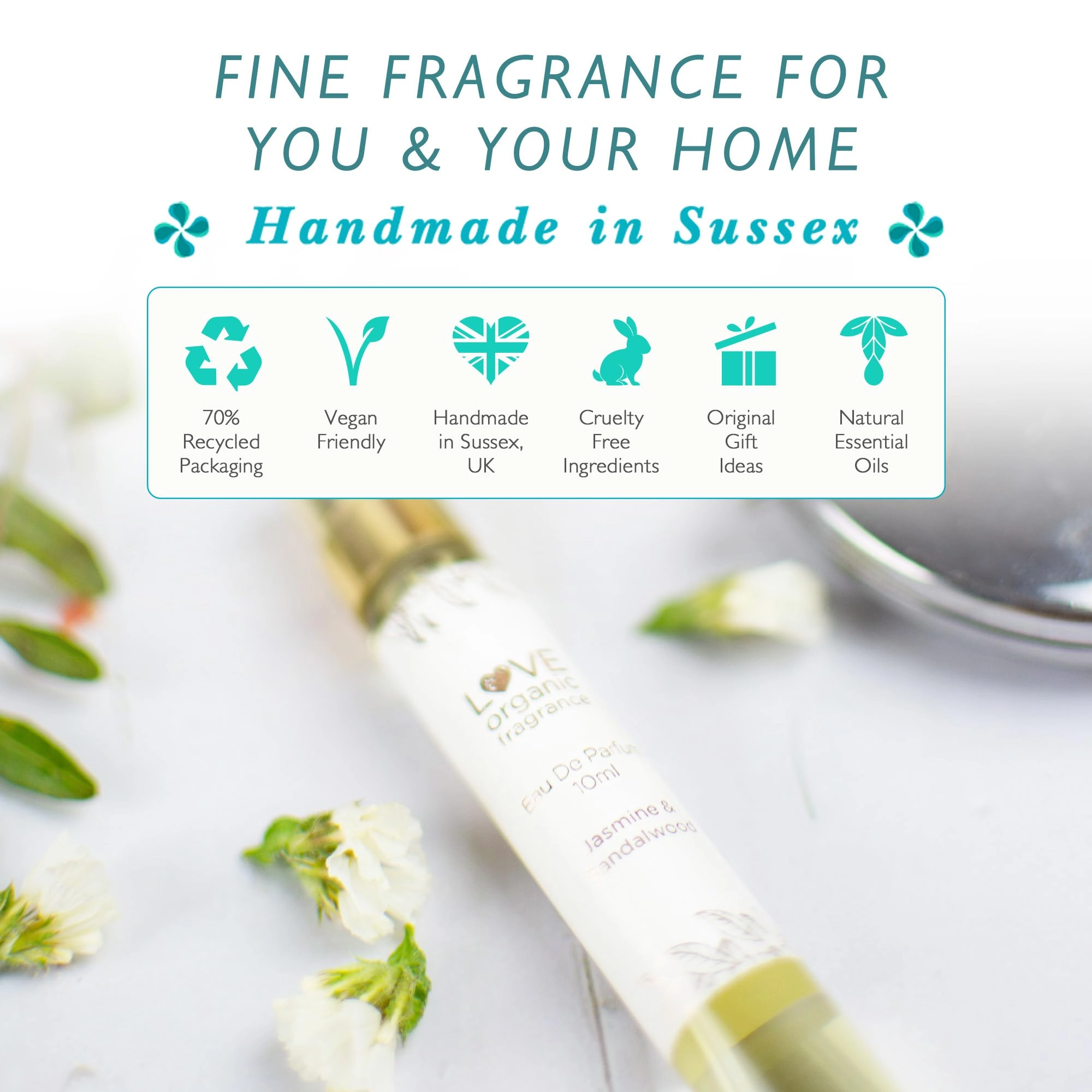 Jasmine & Sandalwood Eau de Parfum 10ml
