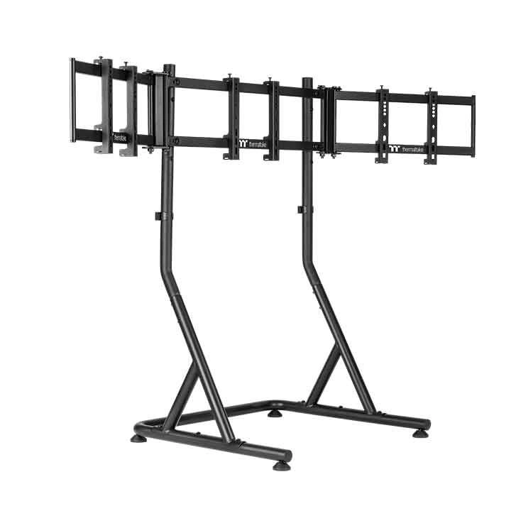 Thermaltake Triple Racing Monitor Stand - three 32” 75x75 mm 100x100 mm 200x100 mm 200x200 mm