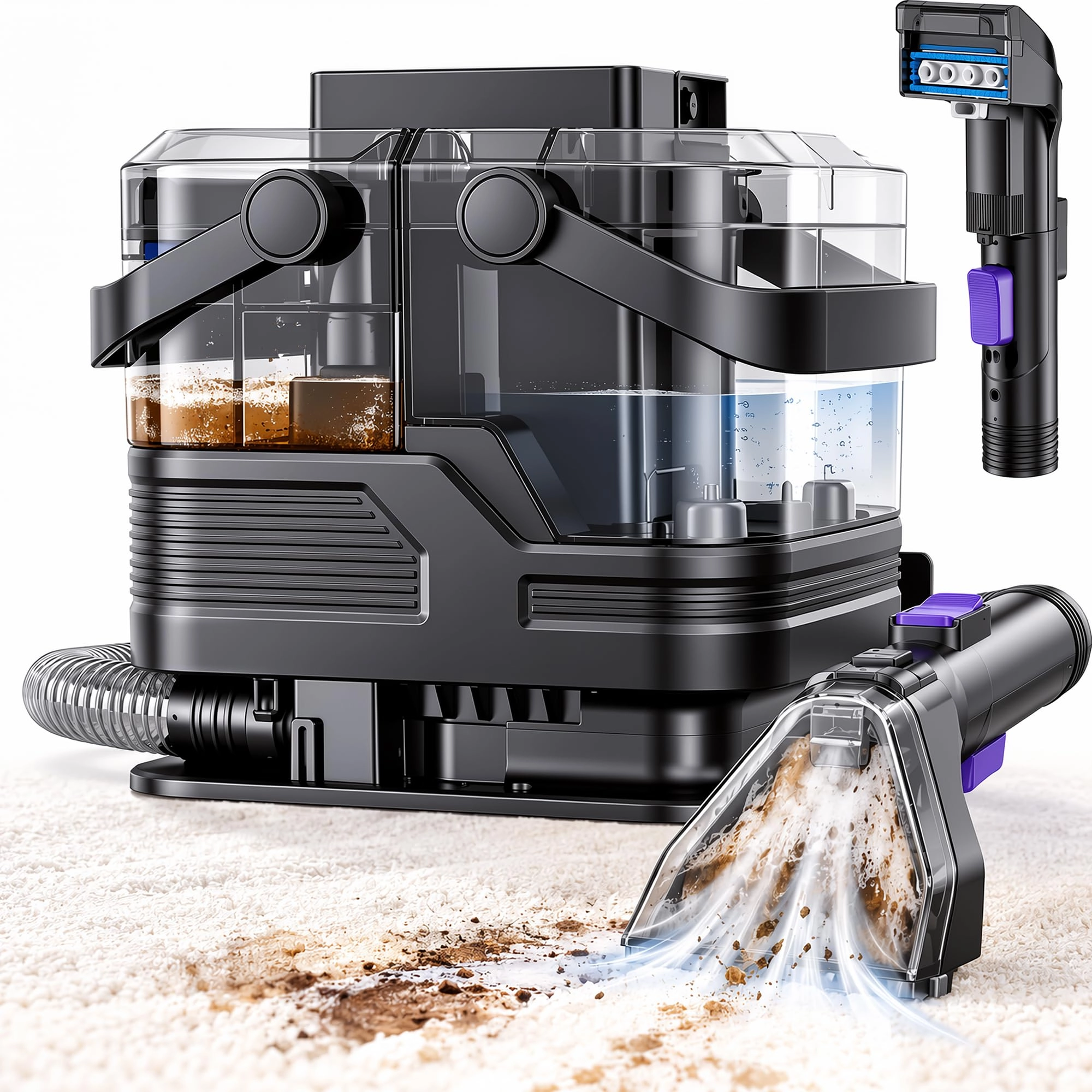 SuzhouWESACOCOIntelligentTechnologyCo.,Ltd Upholstery Spot Carpet Steam Cleaner - Steam & Hot Water 500W