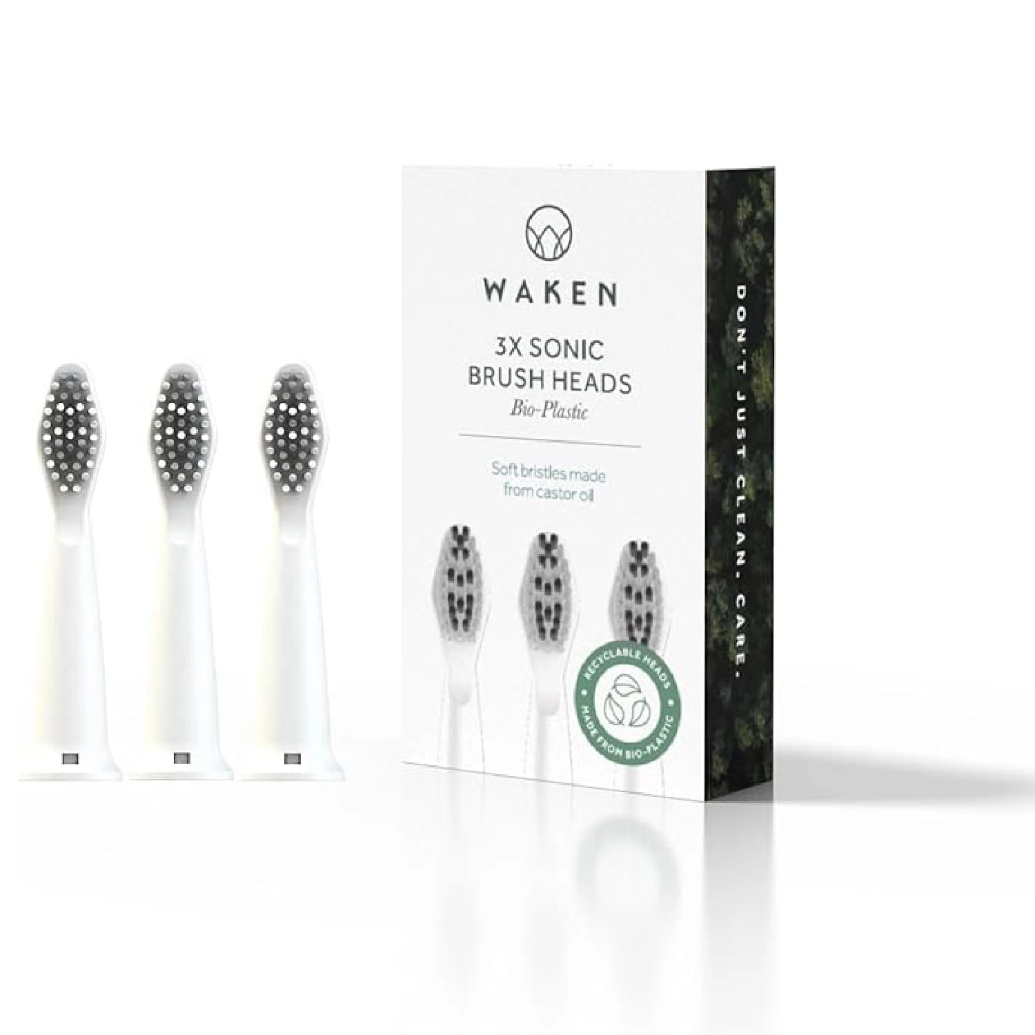 Kinseng Sonic Electric Toothbrush Replacement Heads - 3 count White