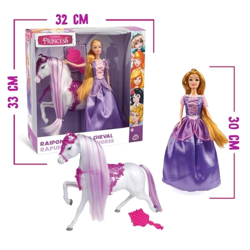 Rapunzel Doll - 30 cm Horse Ages 3+