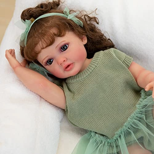 Betty Reborn Baby Doll - 22 Inch Silicone Vinyl Blue Eyes