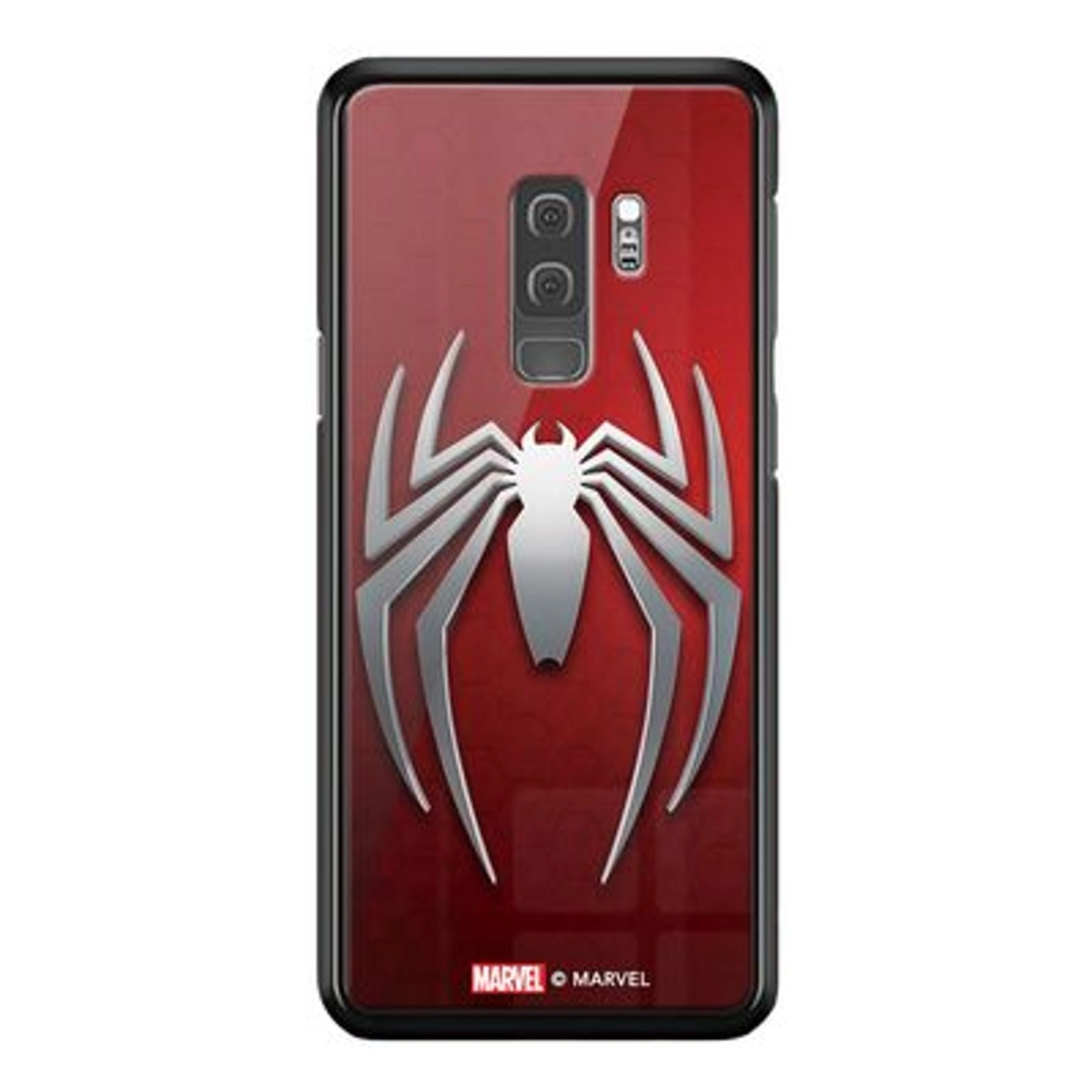 Wackylicious Spiderman Logo Cover Back Case for Galaxy S9 Plus