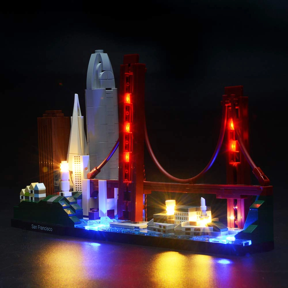 Led Lighting Kit for San Francisco Skyline - Compatible with Lego 21043
