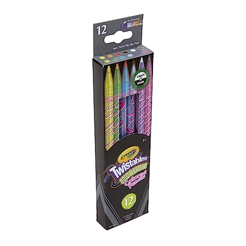 Twistables Crayon Pencils - Bold & Bright - 12 Pcs