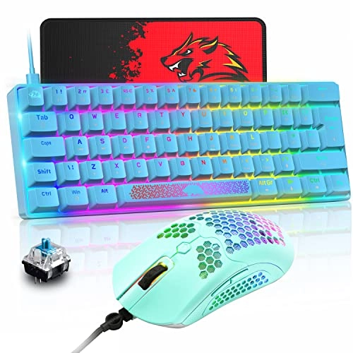 Mechanical Keyboard + Honeycomb Mouse + Mouse Pad - Wired