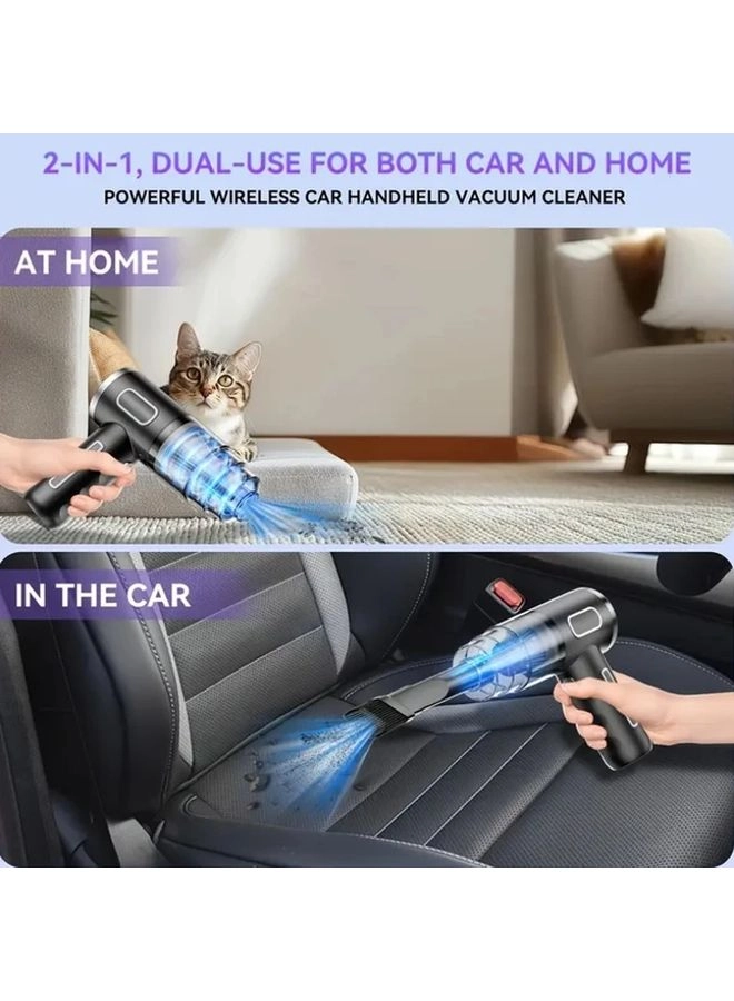4-in-1 Wireless Handheld Vacuum Cleaner - 2000mAh