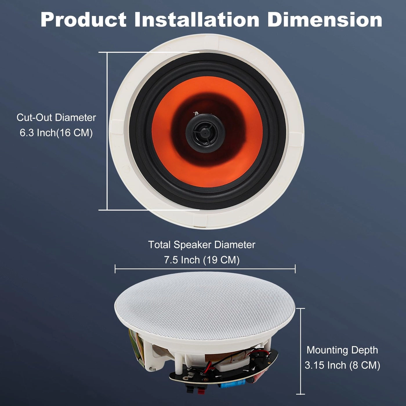 Ceiling Speakers - 600 Watts
