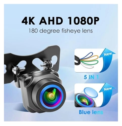 Intelligent Dynamic Trajectory Car Rear View Camera - Night Vision Wire 4K AHD 1080P