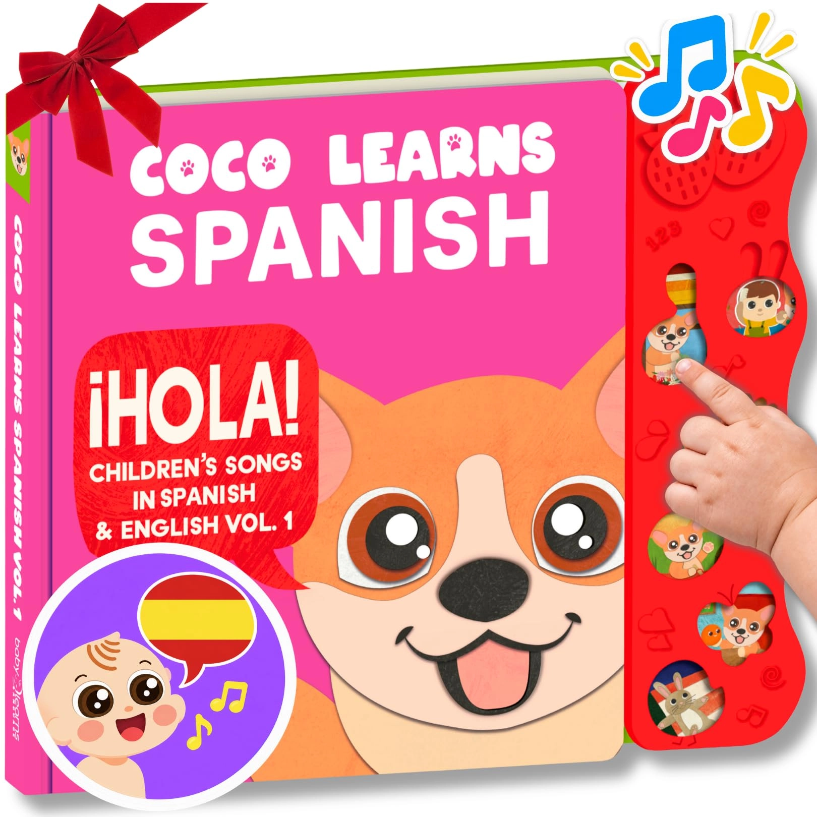 Coco Learns Spanish - ¡Hola! Children's Songs in Spanish & English, Vol. 1 (English / Spanish)