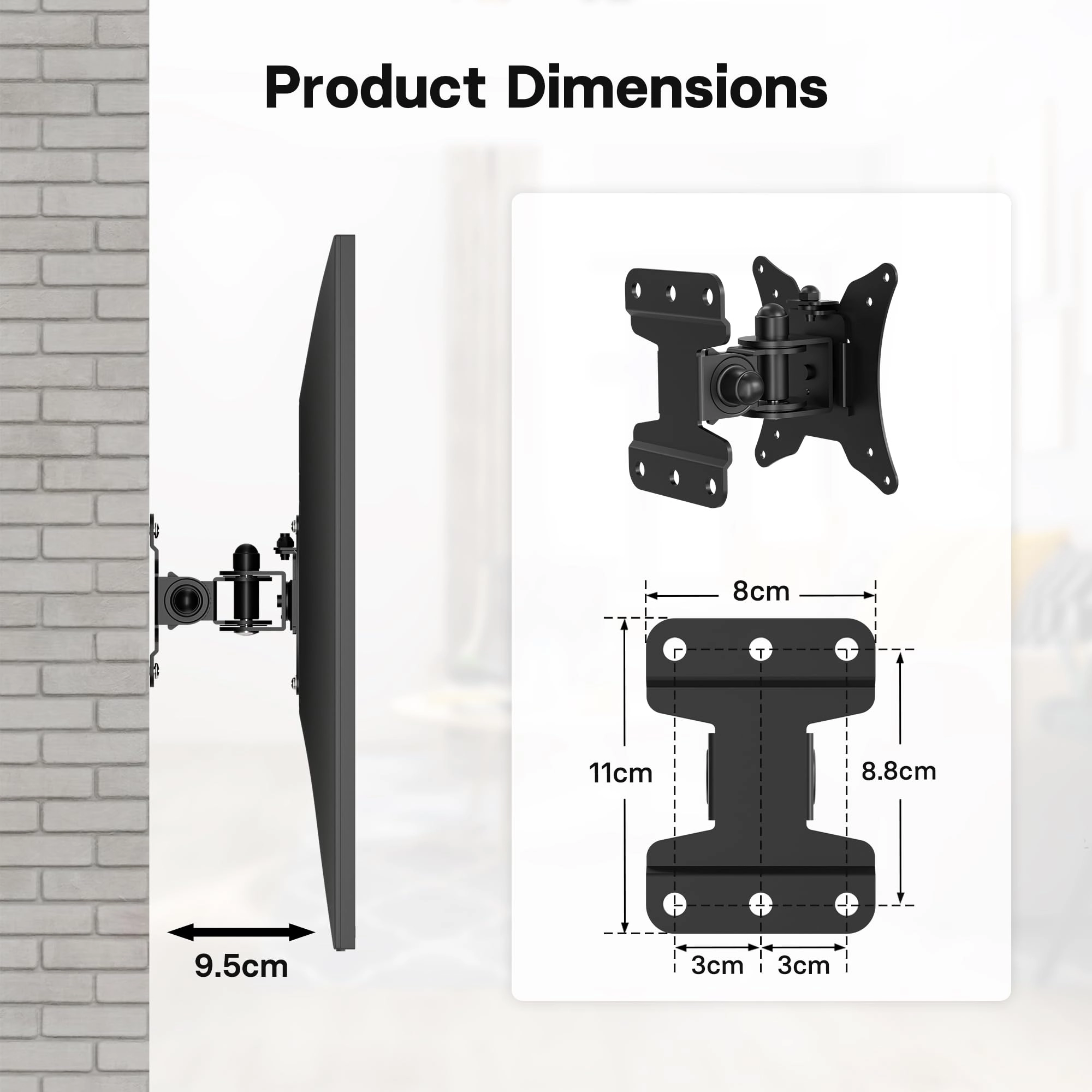 TV Wall Bracket - 20KG 13-42 Inch