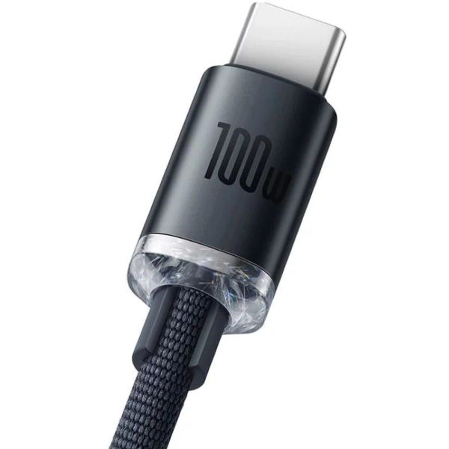 Crystal Shine Cable 100W USB-A to USB-C 1.2m Braided