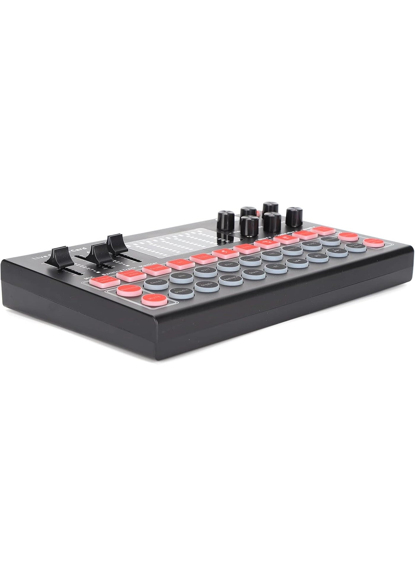 Professional Live Sound Card - High-Fidelity Audio Mixer for Streaming