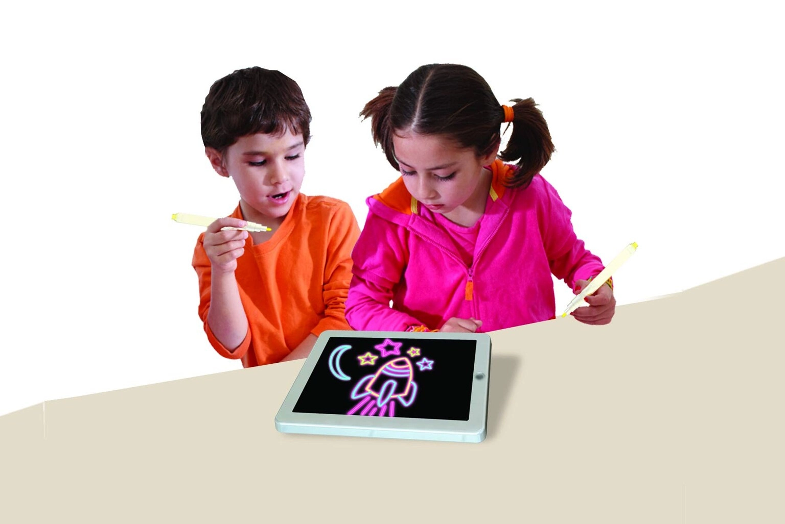 Glow Pad - Portable HiTech Tablet-Size 7 Interchanging Blinking Colorful Lights