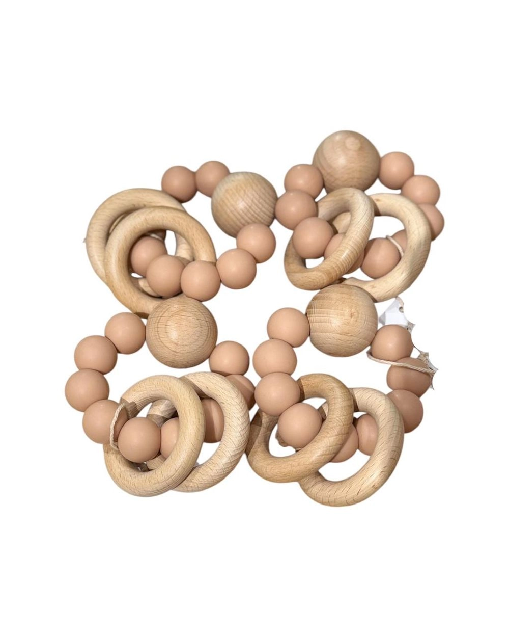 Teething Rattle - Eco Wood Silicone