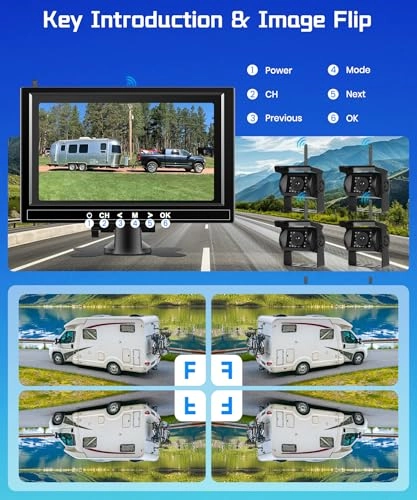 Wireless Backup Camera - Night Vision Wireless 720P