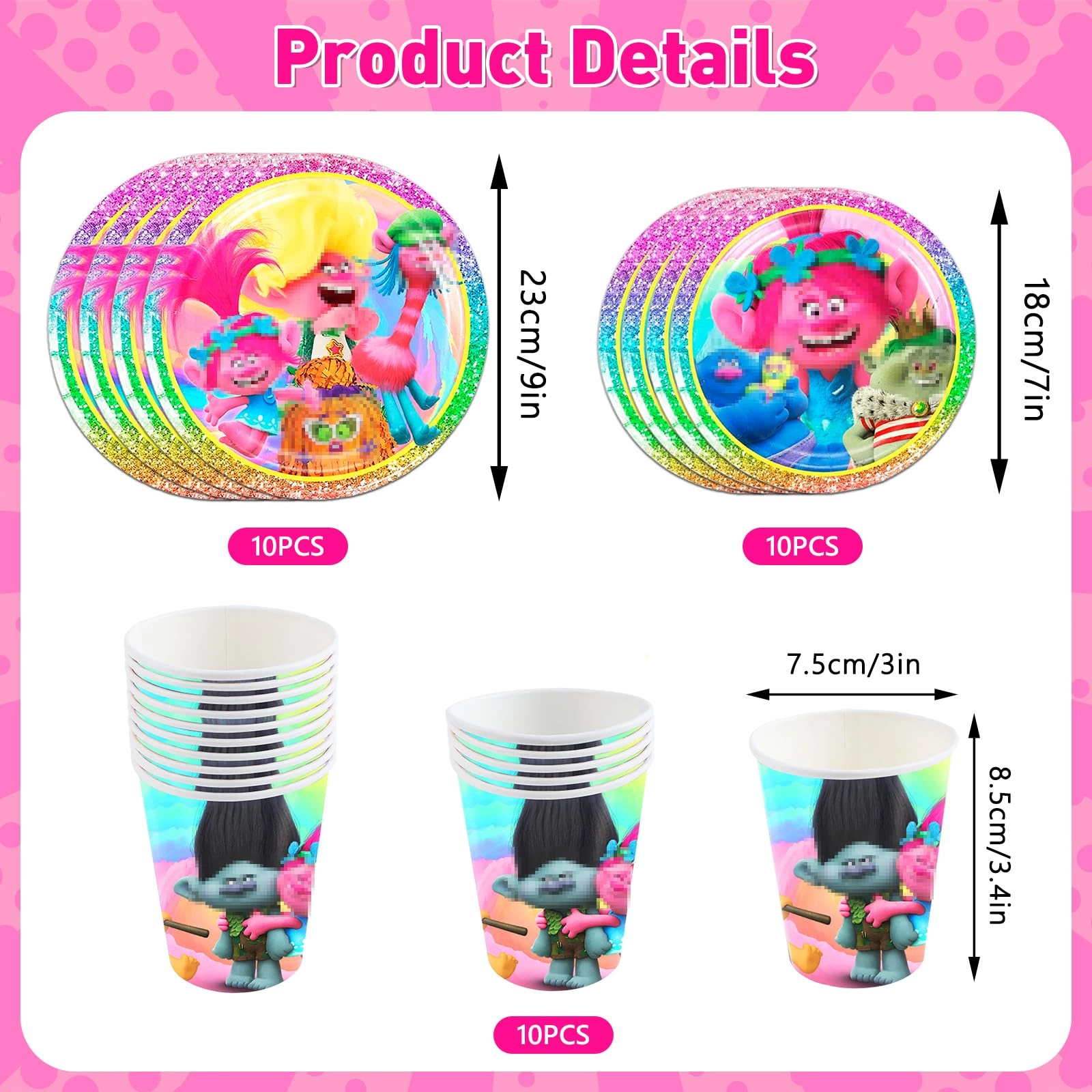 Party Tableware Set - 52PC Birthday