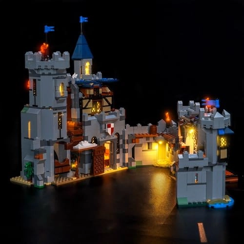 Light kit Compatible with Lego 31168 Medieval Horse Knight Castle - Colorful Standard Version