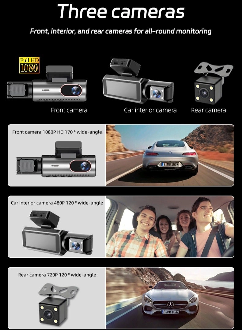 Dash Cam - 3 Channel