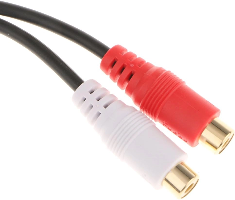 3.5mm Stereo Aux Male to 2RCA Adapter - 0.2meter