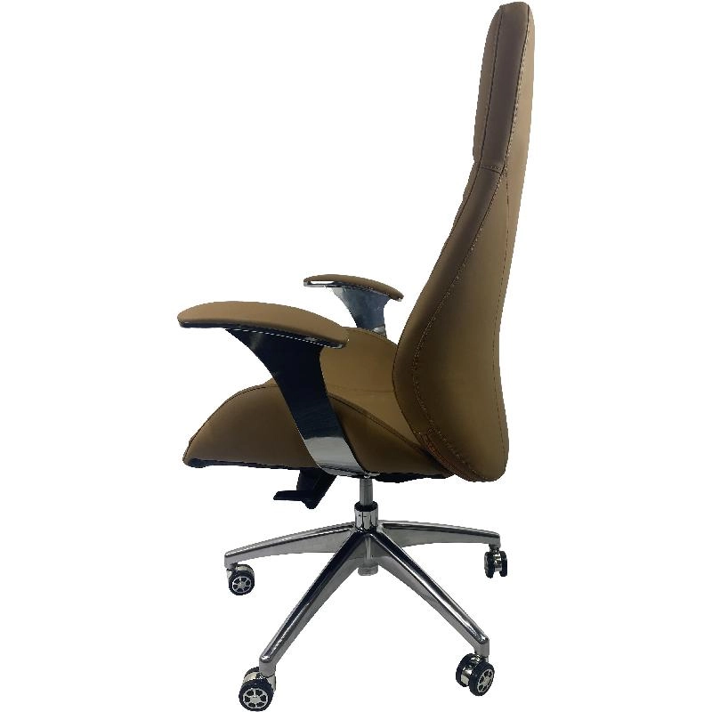 Executive Chair - Black PU Leather in Plastic Frame