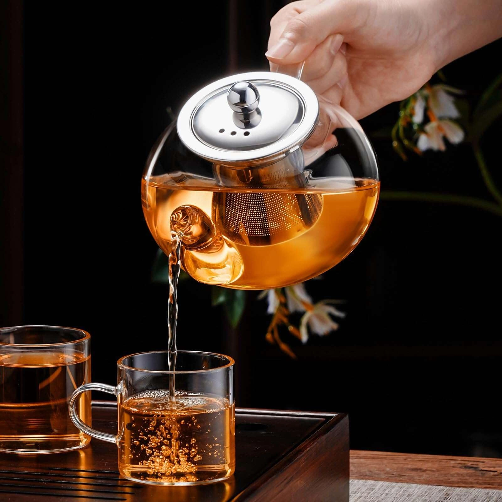 glass teapot - Borosilicate Glass 650 Milliliters