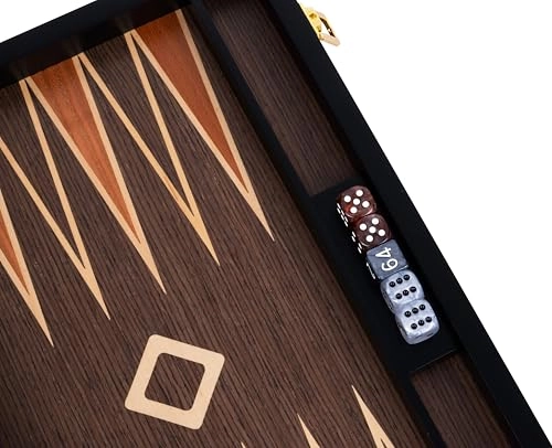 Deluxe backgammon - Walnut Burl Wood