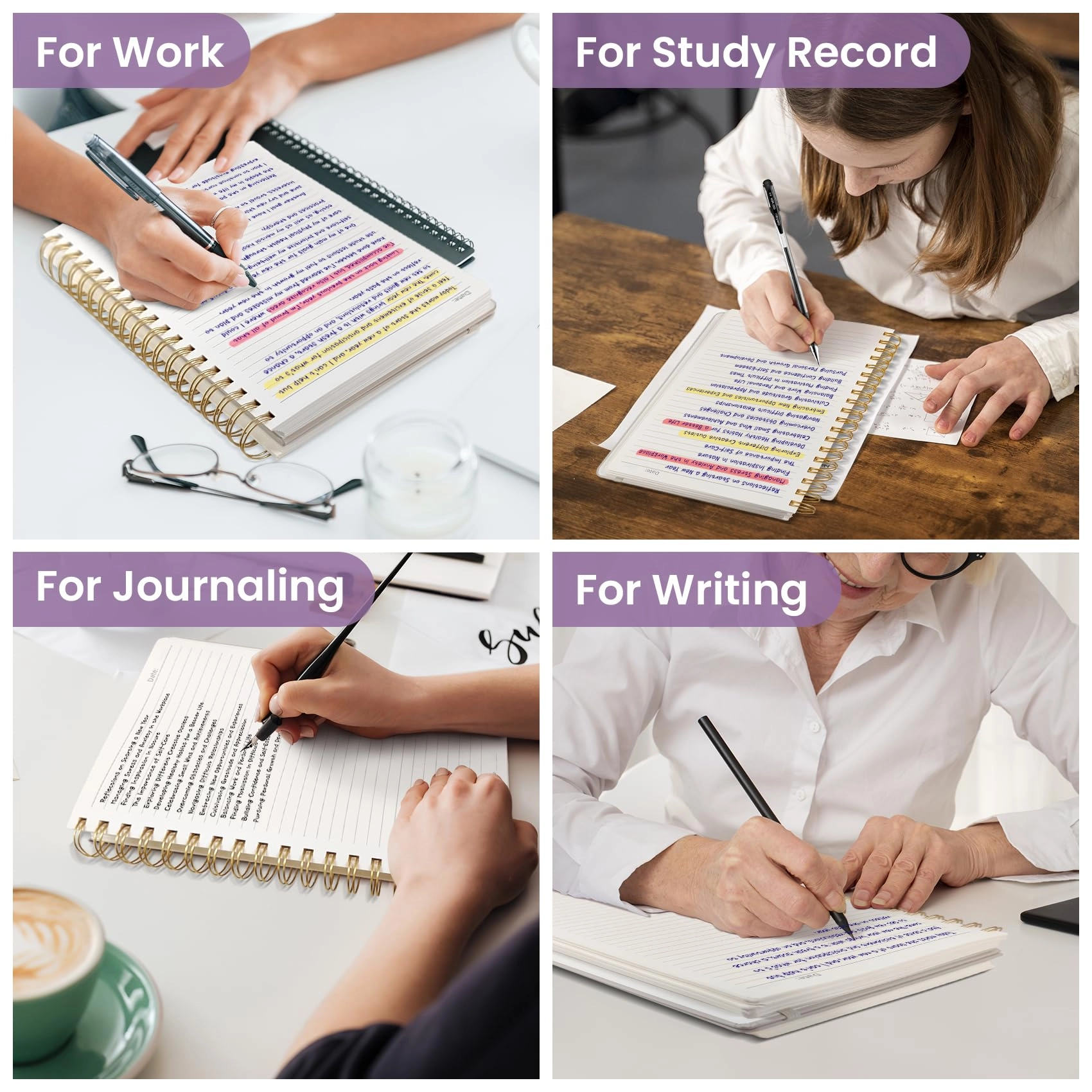 Spiral Notebook B5 Spiral - Lined 300 Pages
