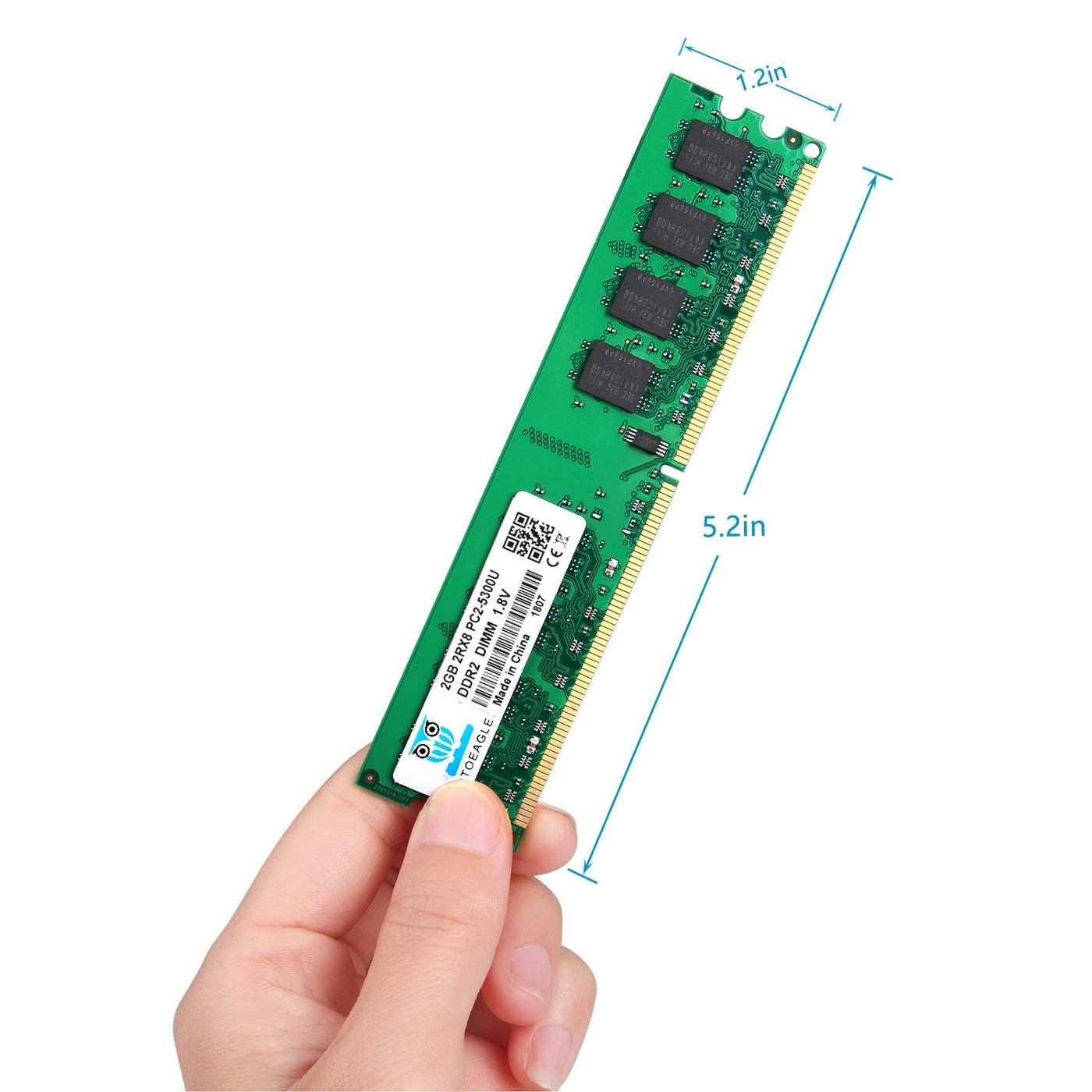 PC2-5300U - 4GB 667MHz 240-pin DIMM DDR2