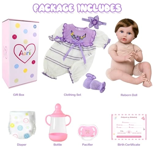 Reborn Baby Doll - 22 Inch Cotton Vinyl African American Ages 3+