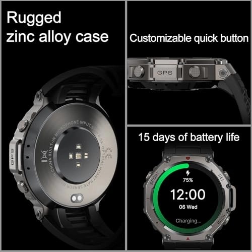 Rugged Smart Watch 46mm Metal GPS