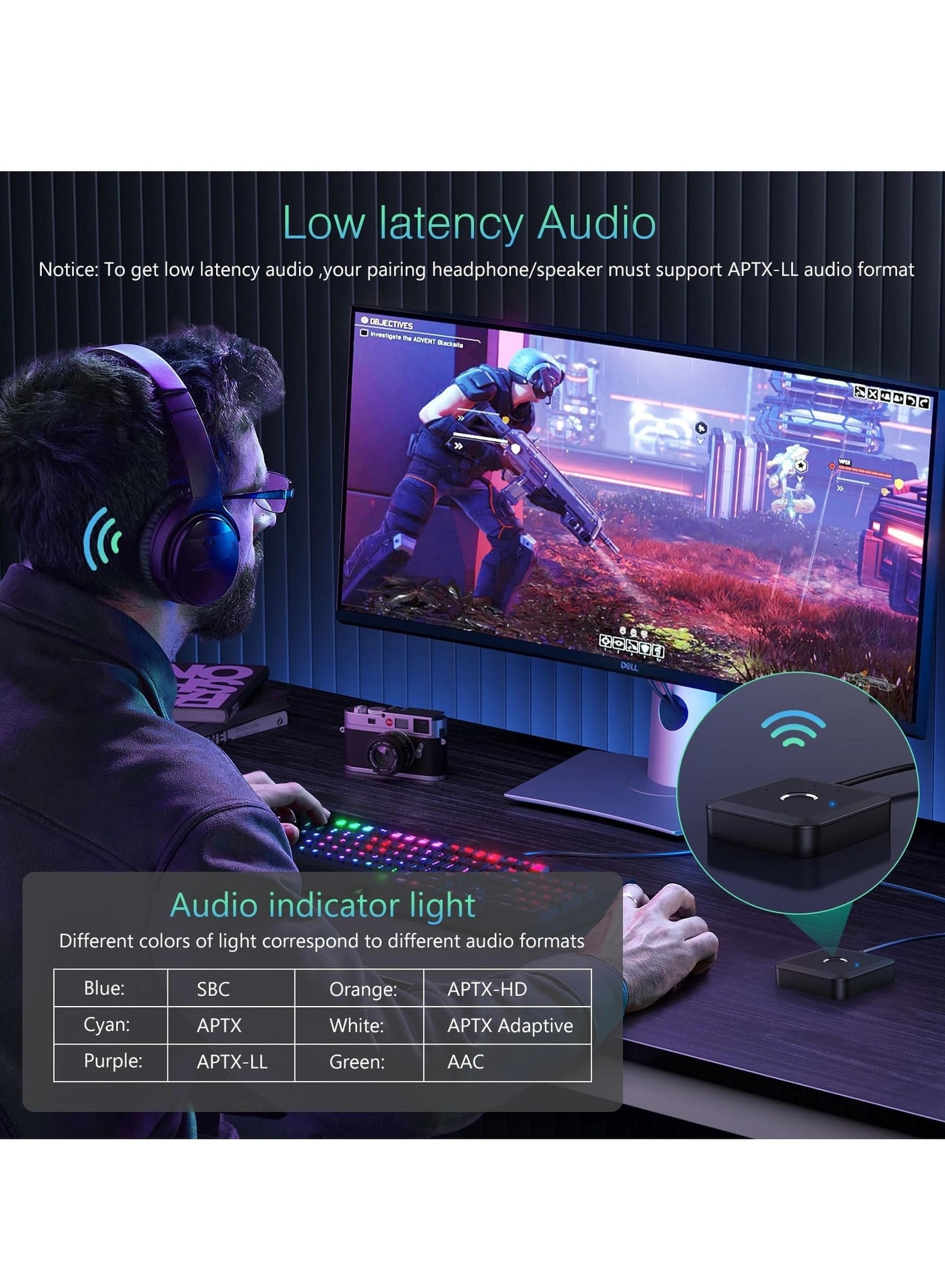 Bluetooth Adapter - 5.2+EDR USB/AUX USB 5V