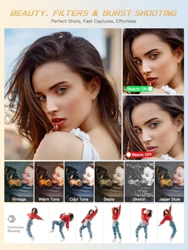 64MP Digital Camera - 4K 16X Zoom